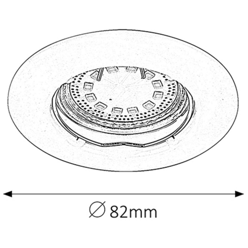 Rabalux - SET 3xLED Recessed light 3xGU10/3W/230V IP40