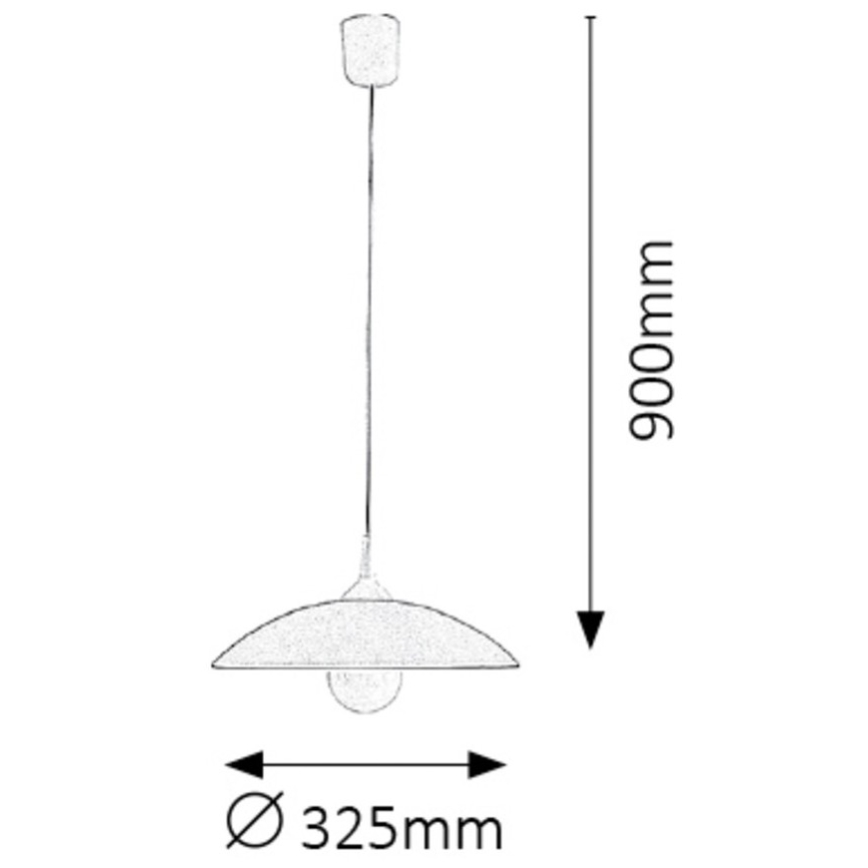 Rabalux - Chandelier 1xE27/60W/230V red