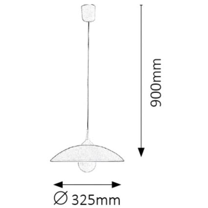 Rabalux - Chandelier 1xE27/60W/230V grey