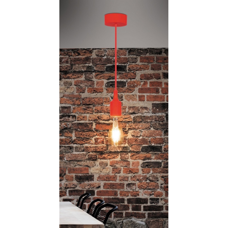 Rabalux - Pendant light E27/40W red