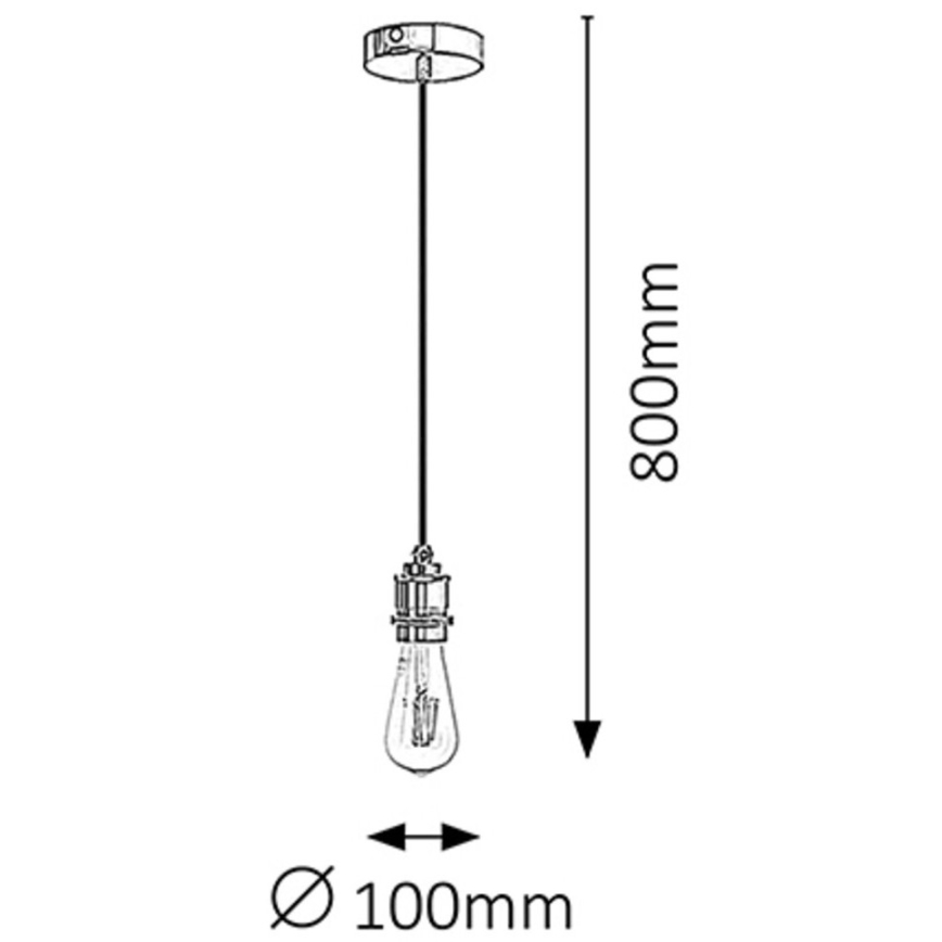 Rabalux - Pendant light E27/40W bronze