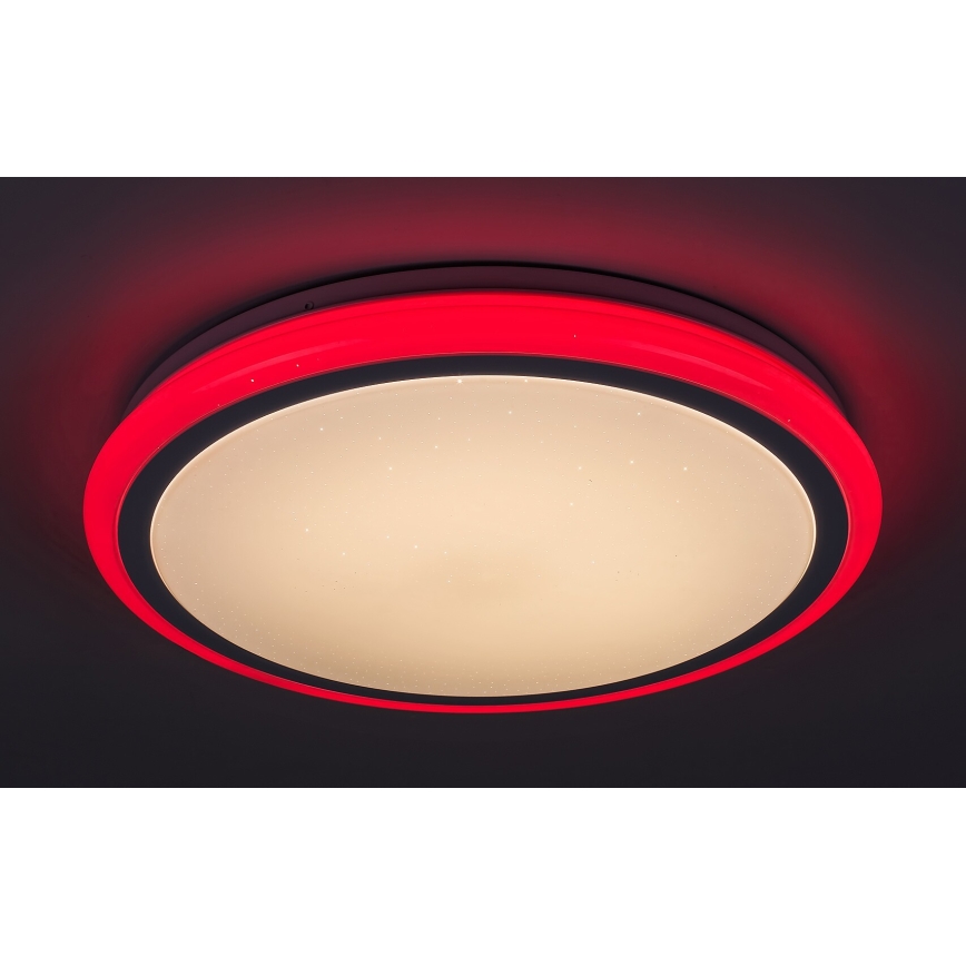 Rabalux - Dimmable RGB LED Ceiling Light with Remote Control, 32W/230V, Ø 40 cm