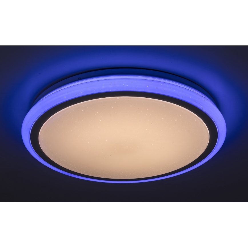 Rabalux - Dimmable RGB LED Ceiling Light with Remote Control, 32W/230V, Ø 40 cm
