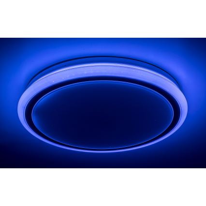 Rabalux - Dimmable RGB LED Ceiling Light with Remote Control, 32W/230V, Ø 40 cm