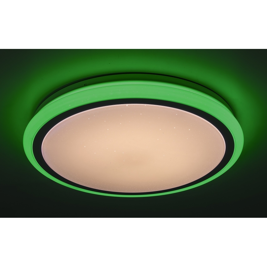 Rabalux - Dimmable RGB LED Ceiling Light with Remote Control, 32W/230V, Ø 40 cm