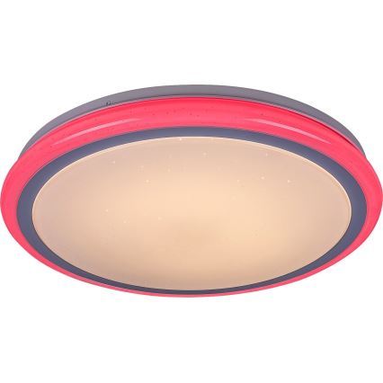 Rabalux - Dimmable RGB LED Ceiling Light with Remote Control, 32W/230V, Ø 40 cm