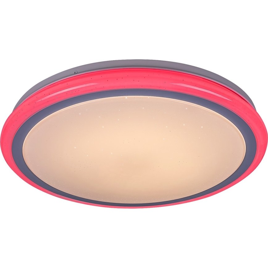 Rabalux - Dimmable RGB LED Ceiling Light with Remote Control, 32W/230V, Ø 40 cm