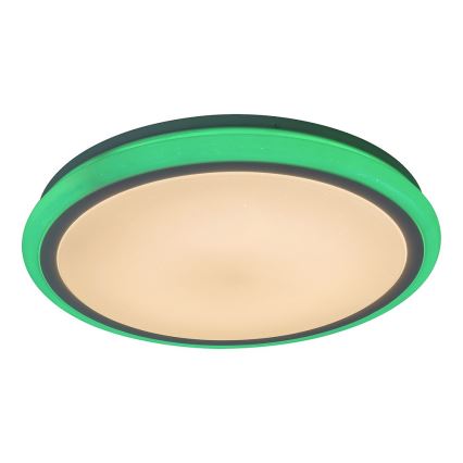 Rabalux - Dimmable RGB LED Ceiling Light with Remote Control, 32W/230V, Ø 40 cm