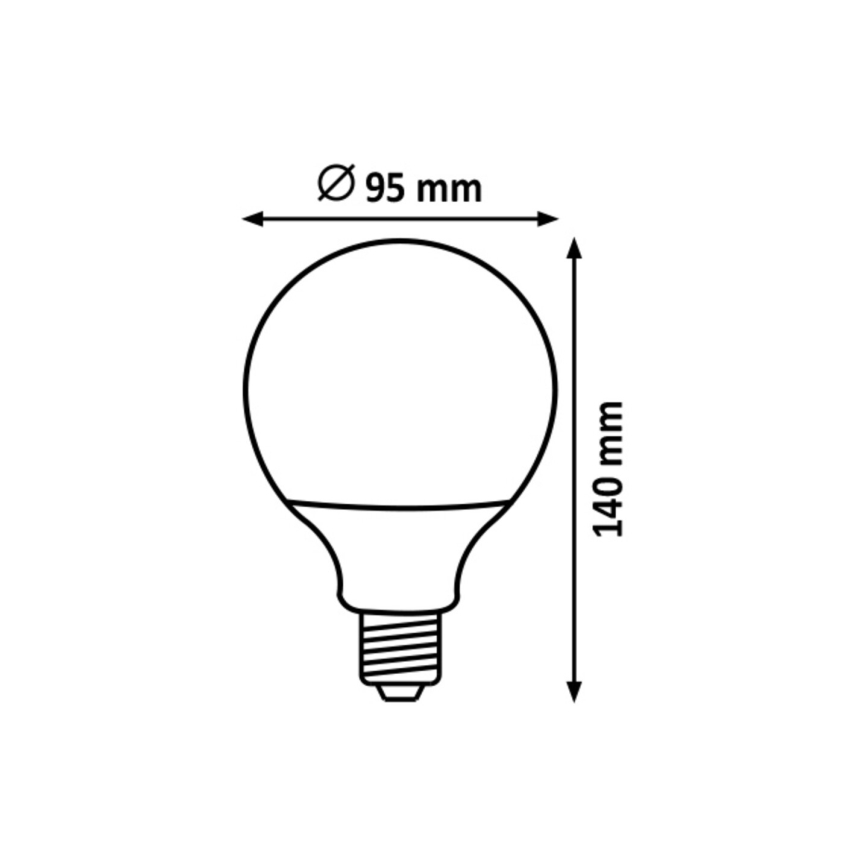 Rabalux  - LED Bulb G95 E27/15W/230V 4000K