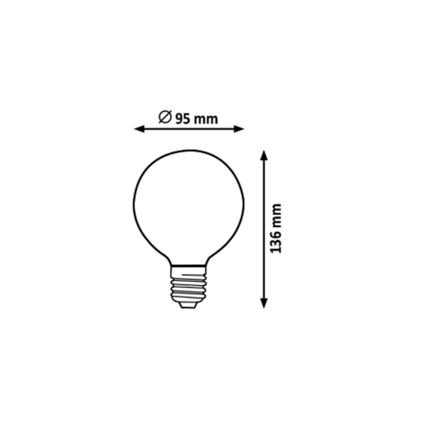 Rabalux - LED Bulb G95 E27/7W/230V 4000K
