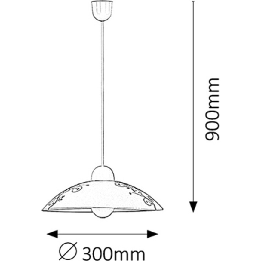 Rabalux - Chandelier 1xE27/60W/230V
