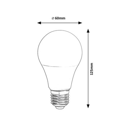 Rabalux - LED RGB Dimmable bulb A60 E27/10W/230V Wi-Fi 3000-6500K