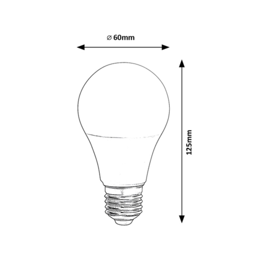 Rabalux - LED RGB Dimmable bulb A60 E27/10W/230V Wi-Fi 3000-6500K