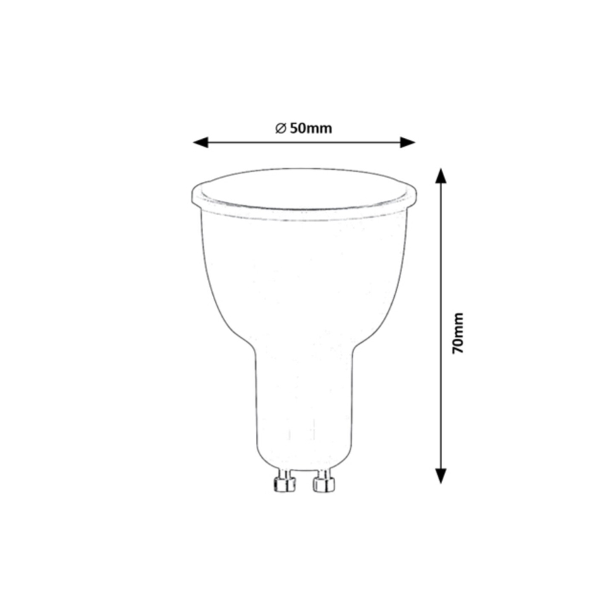 Rabalux - LED RGB Dimmable bulb GU10/5W/230V Wi-Fi 3000-6500K