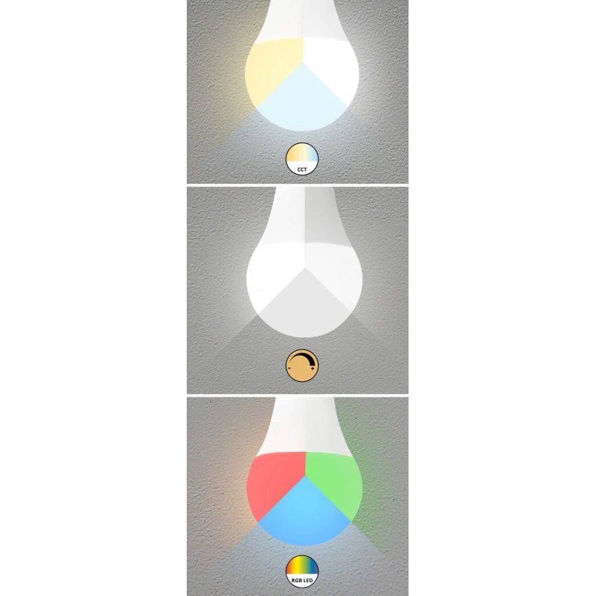 Rabalux - LED RGB Dimmable bulb C37 E14/5W/230V Wi-Fi 3000-6500K