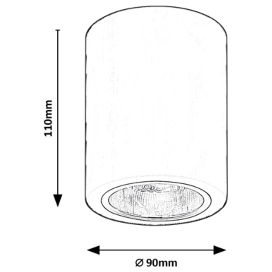 Rabalux - Spotlight 1xE27/25W/230V black