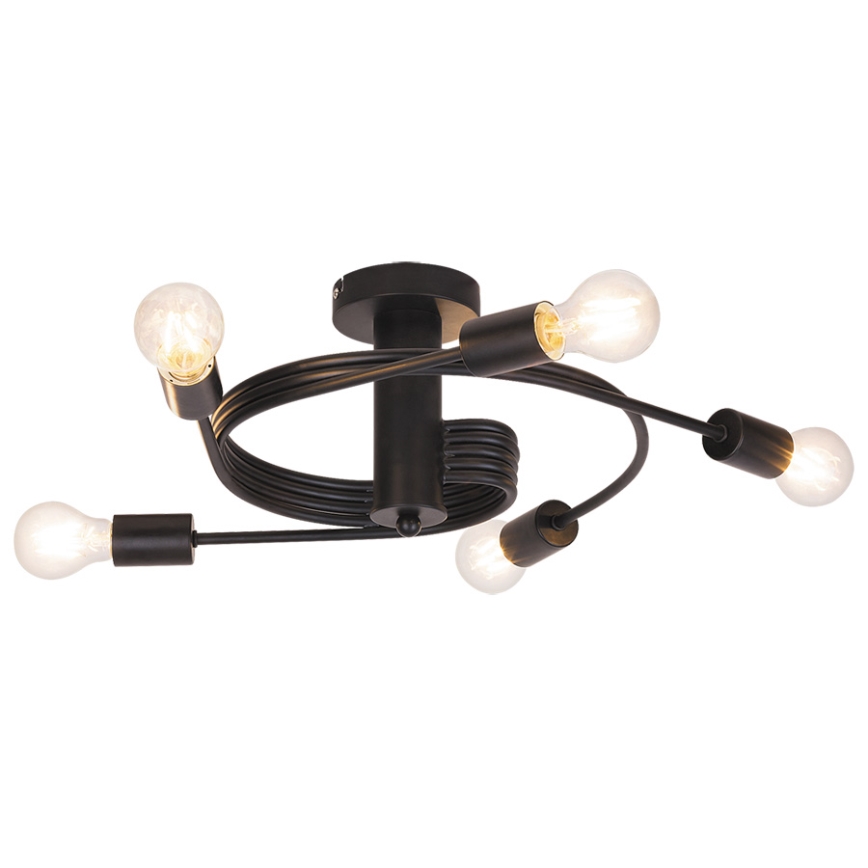 Rabalux - Surface-mounted chandelier 5xE27/15W/230V black