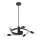 Rabalux 2098 - Surface-mounted chandelier CARLY 5xE27/15W/230V black