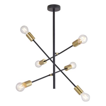 Rabalux 2104 - Pendant chandelier LANNY 6xE27/15W/230V