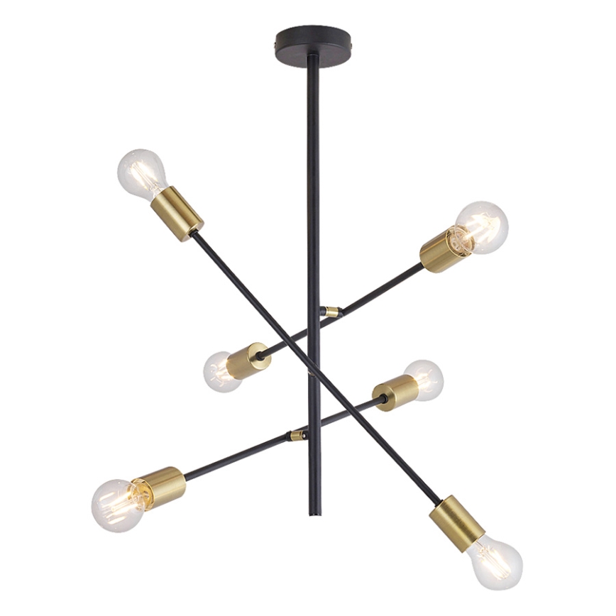 Rabalux 2104 - Pendant chandelier LANNY 6xE27/15W/230V