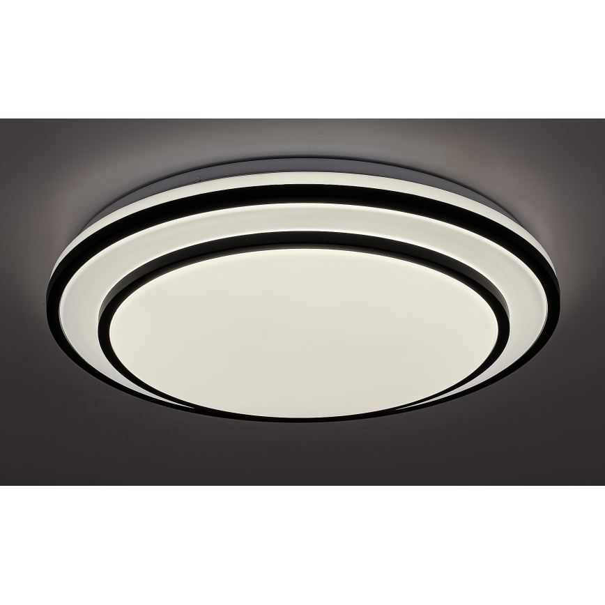 Rabalux - LED Dimmable ceiling light LED/40W/230V 3000-6500K black + remote control