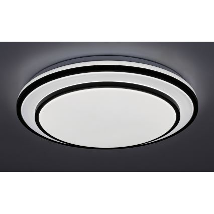Rabalux - LED Dimmable ceiling light LED/40W/230V 3000-6500K black + remote control