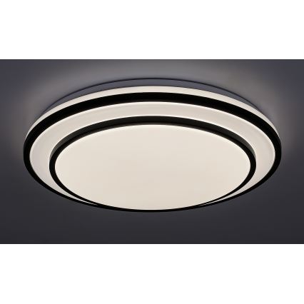 Rabalux - LED Dimmable ceiling light LED/40W/230V 3000-6500K black + remote control