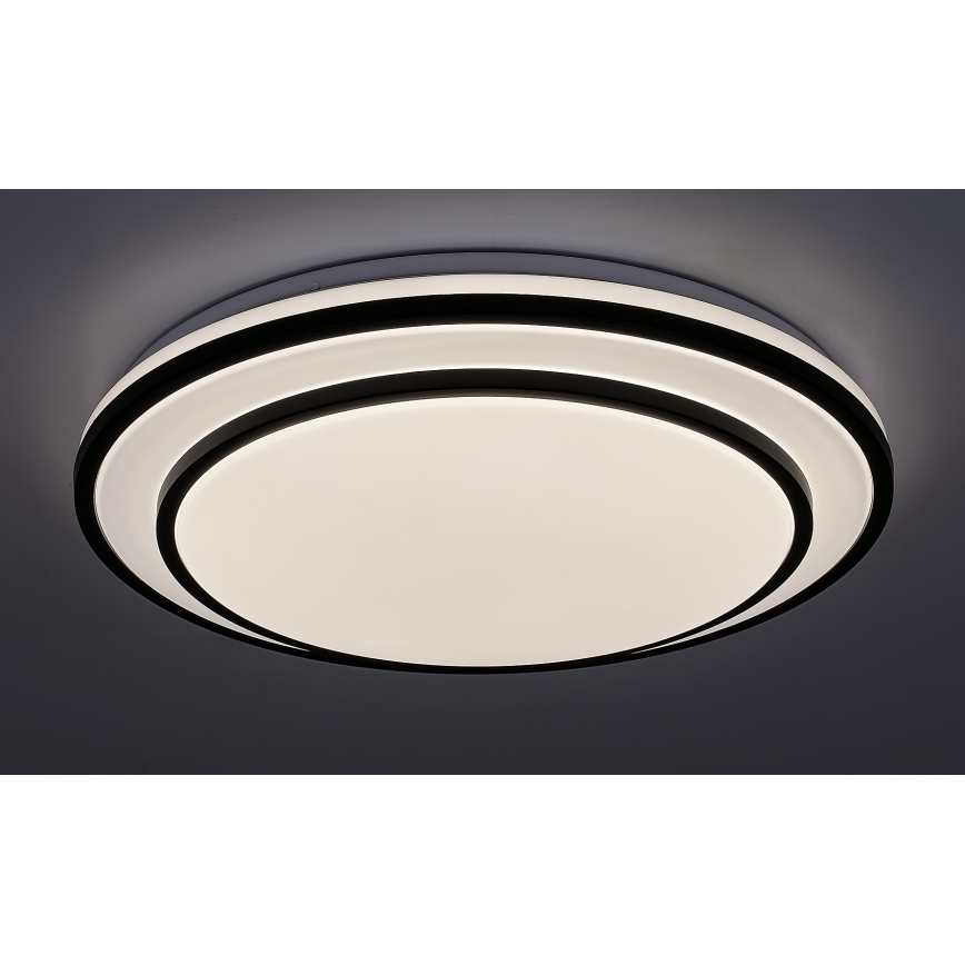 Rabalux - LED Dimmable ceiling light LED/40W/230V 3000-6500K black + remote control