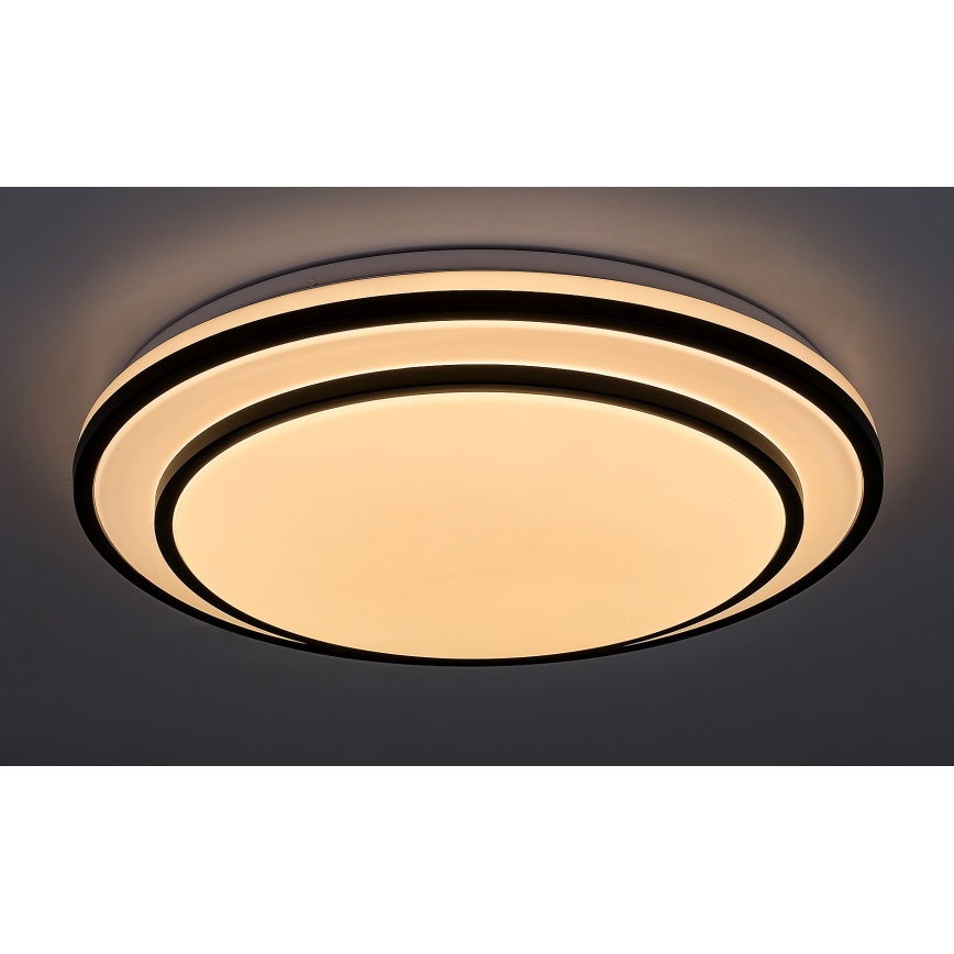 Rabalux - LED Dimmable ceiling light LED/40W/230V 3000-6500K black + remote control