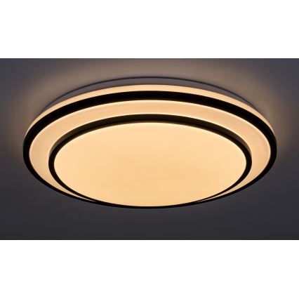 Rabalux - LED Dimmable ceiling light LED/40W/230V 3000-6500K black + remote control