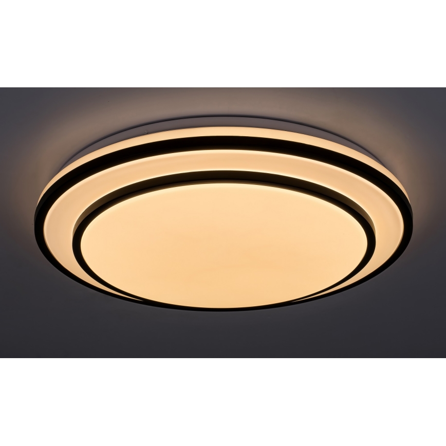 Rabalux - LED Dimmable ceiling light LED/40W/230V 3000-6500K black + remote control