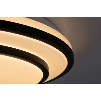 Rabalux - LED Dimmable ceiling light LED/40W/230V 3000-6500K black + remote control