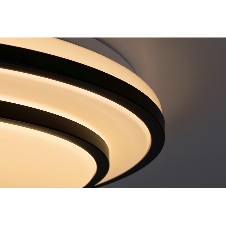 Rabalux - LED Dimmable ceiling light LED/40W/230V 3000-6500K black + remote control