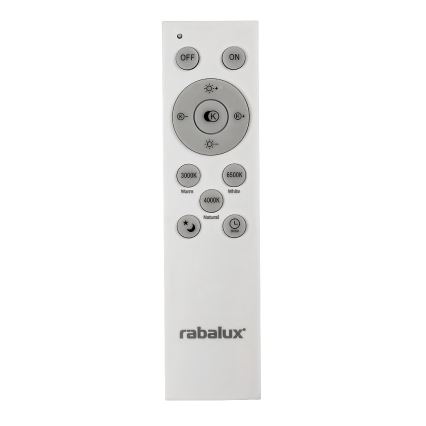 Rabalux - LED Dimmable ceiling light LED/40W/230V 3000-6500K black + remote control