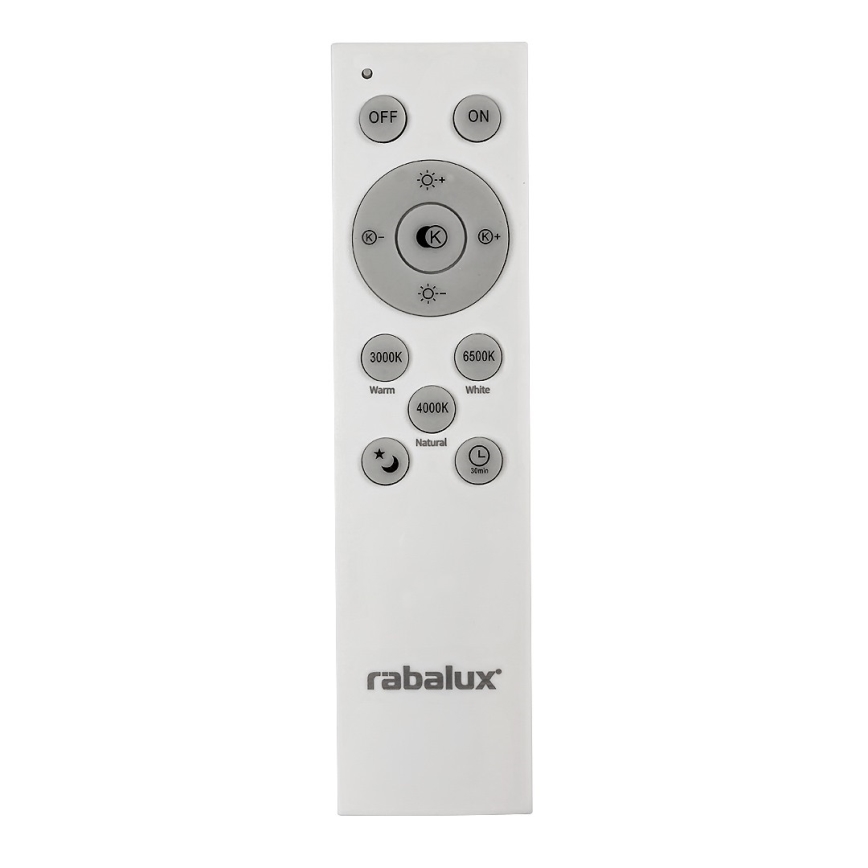 Rabalux - LED Dimmable ceiling light LED/40W/230V 3000-6500K black + remote control