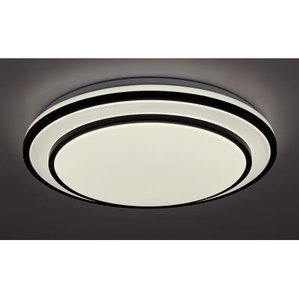 Rabalux - Dimmable LED ceiling light LED/40W/230V 3000-6500K black Ø 49 cm + remote control