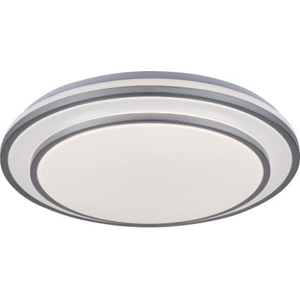 Rabalux - LED Dimmable ceiling light LED/40W/230V 3000-6500K silver + remote control