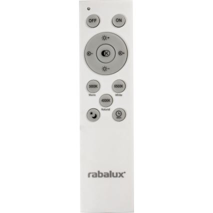 Rabalux - Dimmable LED Ceiling Light LED/40W/230V 3000-6500K Silver, Ø 49 cm + Remote Control