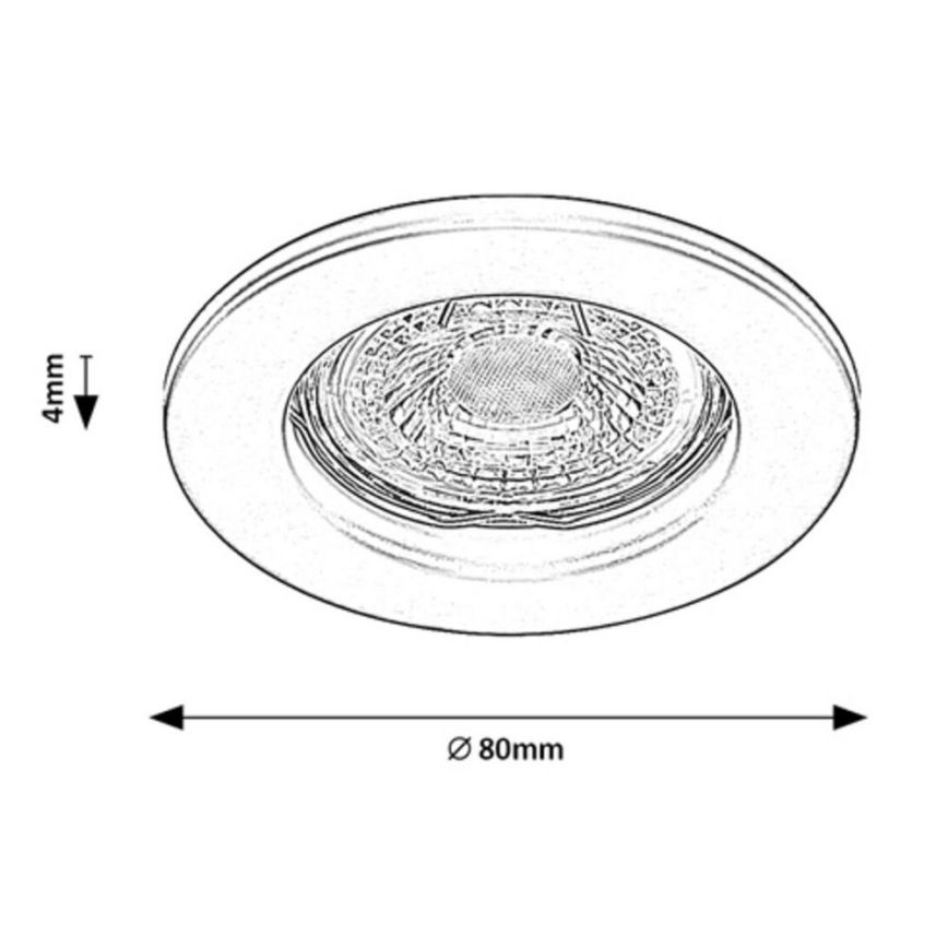 Rabalux - Recessed ceiling light 1xGU5,3/25W/12V
