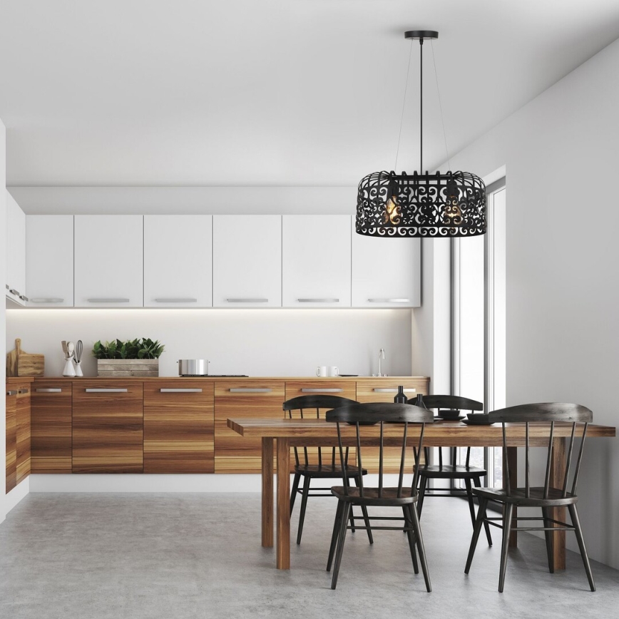 Rabalux - Chandelier 2xE27/60W/230V black