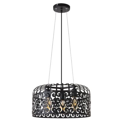 Rabalux - Chandelier 3xE27/60W/230V black