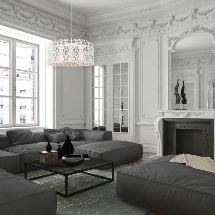Rabalux - Chandelier 3xE27/60W/230V white