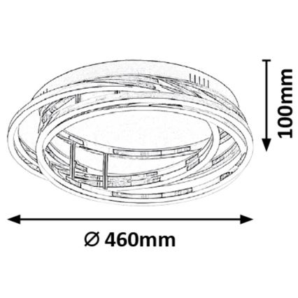 Rabalux - LED Dimming ceiling light LED/40W/230V diameter 46cm