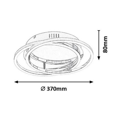 Rabalux - LED Ceiling light LED/30W/230V diameter 37cm