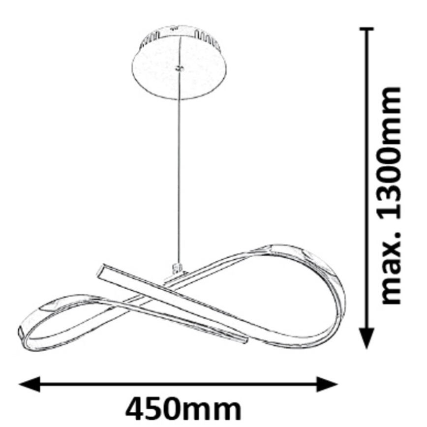 Rabalux - LED chandelier on a string LED/20W/230V