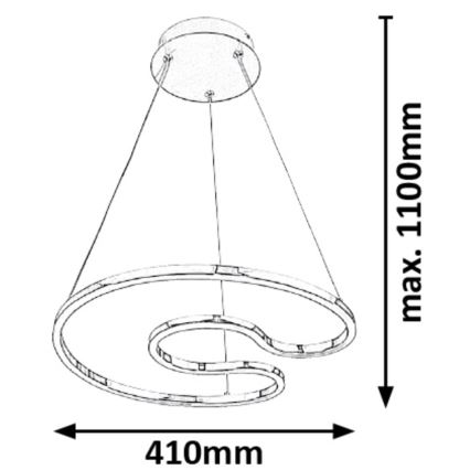 Rabalux - LED Chandelier on a string LED/30W/230V