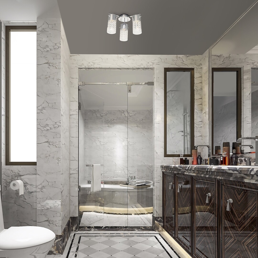 Rabalux - Bathroom ceiling light 3xE14/40W/230V IP44 Ø 33.5 cm