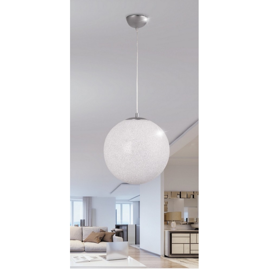 Rabalux 2206 - Chandelier BIANCA 1xE27/40W/230V white