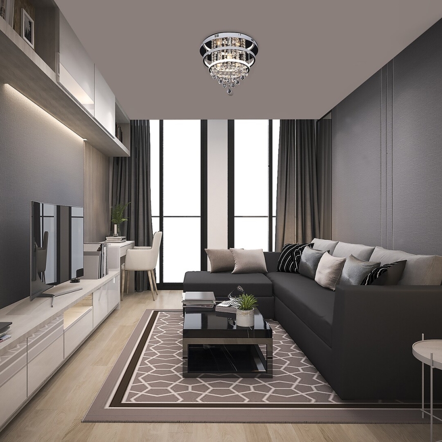 Rabalux 2237 - Crystal surface-mounted chandelier PALLAS LED/32W/230V + 3xE14/40W