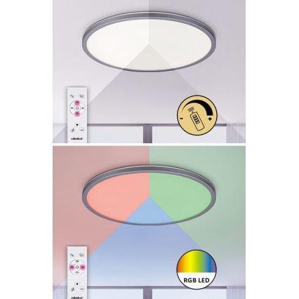 Rabalux - LED RGB Dimmable ceiling light LED/22W/230V Wi-Fi Tuya + remote control